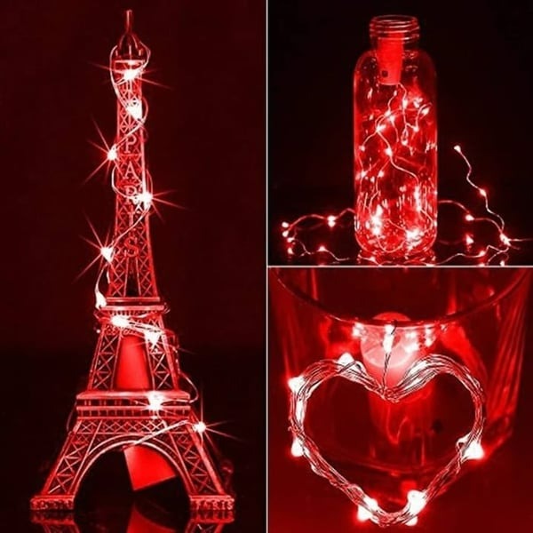 LED Bottle Light Cork Night Lamp with Flexible Wire - 20 LEDs