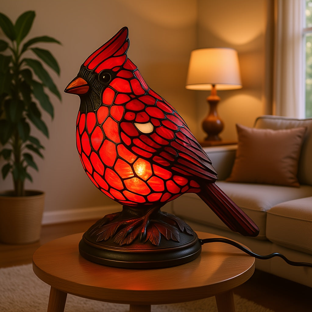USB Powered Red Bird Night Light Decorative Lamp