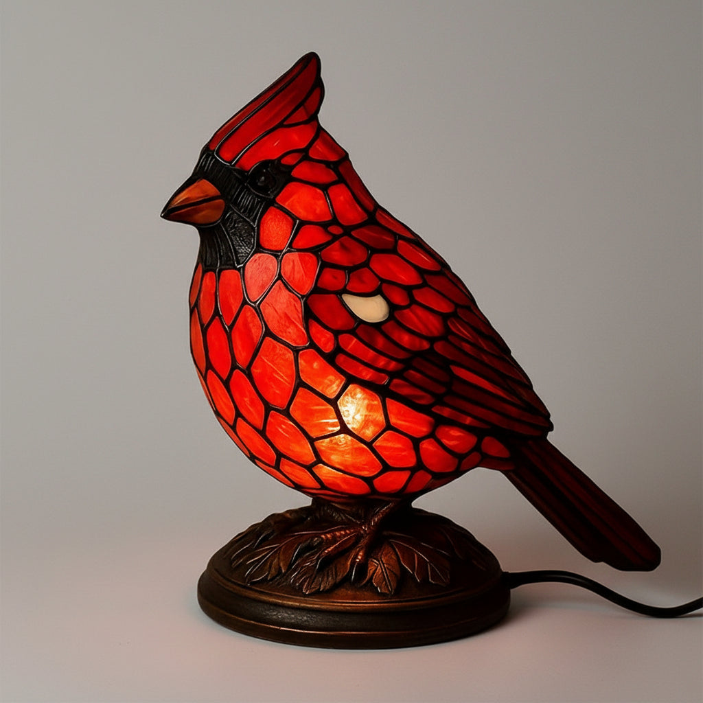 USB Powered Red Bird Night Light Decorative Lamp