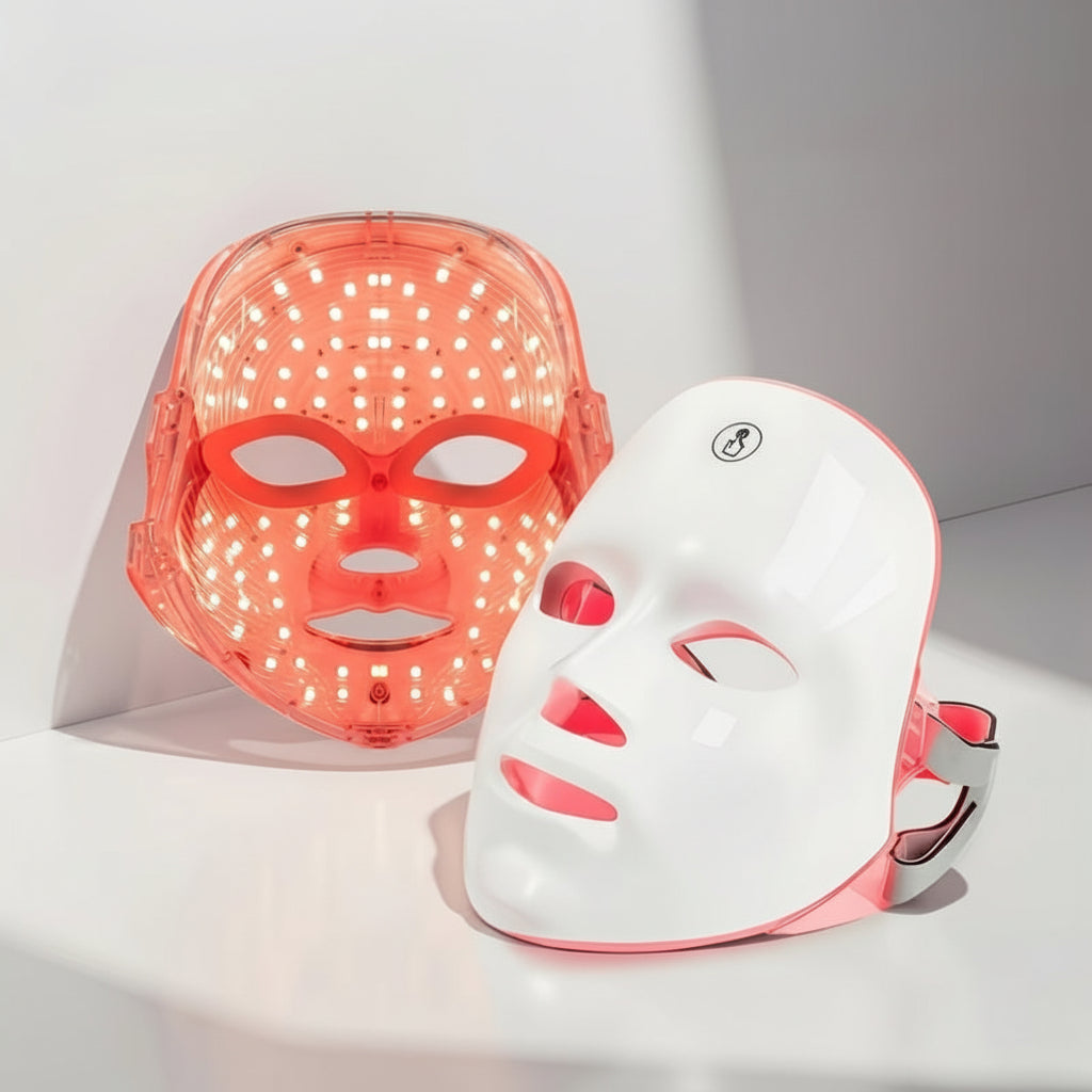 Rechargeable Red Light LED Facial Mask for At-Home Skincare