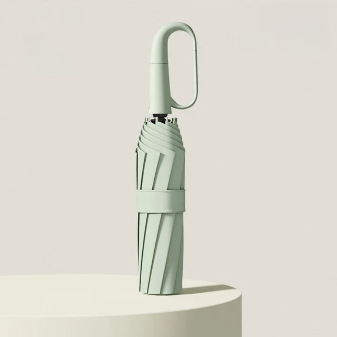 Compact Windproof Umbrella with Reflective Canopy