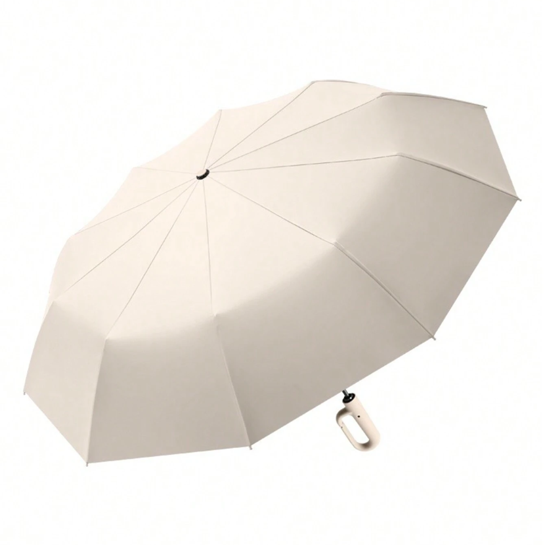 Compact Windproof Umbrella with Reflective Canopy