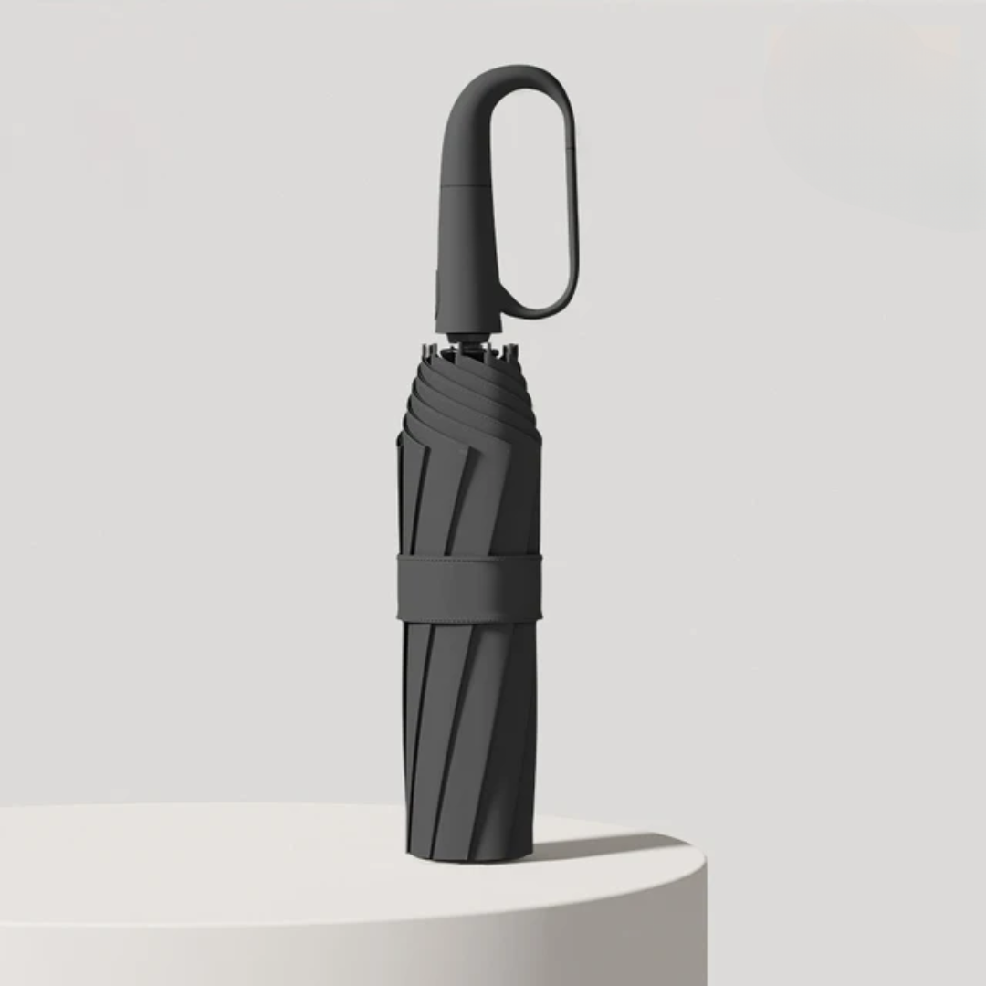 Compact Windproof Umbrella with Reflective Canopy