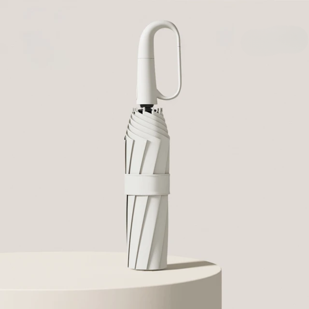 Compact Windproof Umbrella with Reflective Canopy