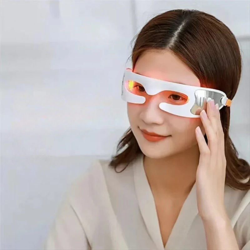 Red Light Therapy Eye Massager for Stress Relief and Relaxation