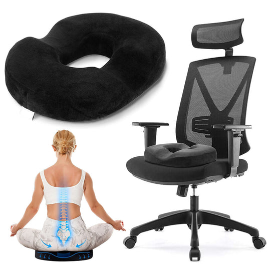 Ergonomic Donut Seat Cushion for Pain Relief and Comfort