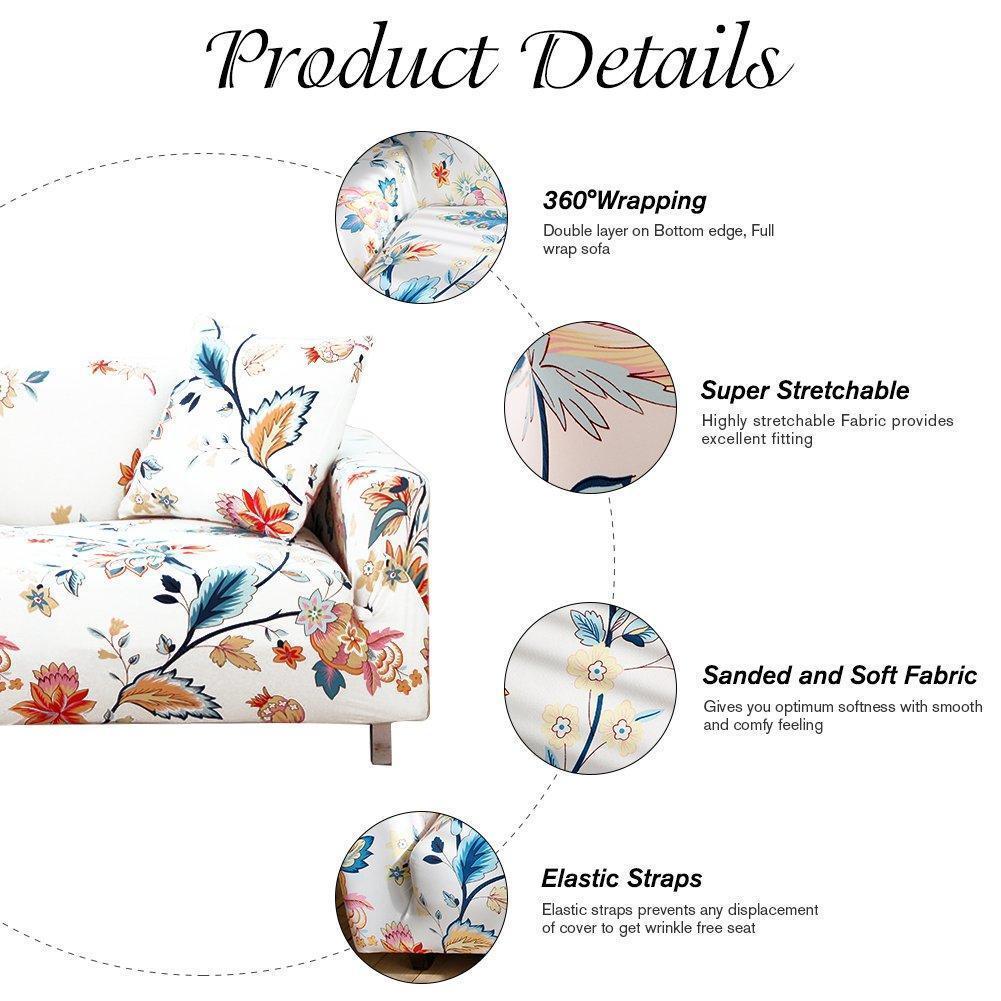 Removable Stretch Sofa Cover with Unique Patterns