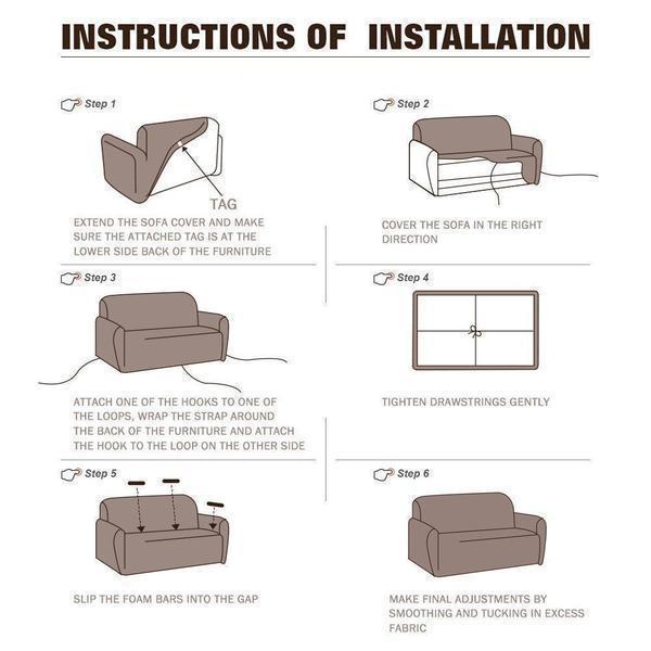 Removable Stretch Sofa Cover with Unique Patterns