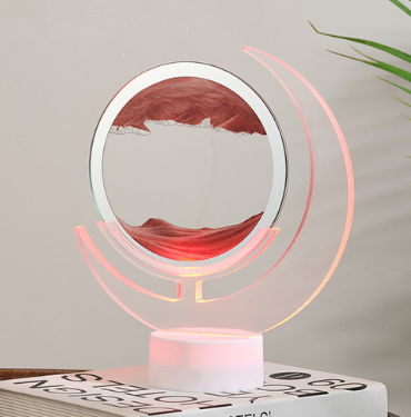 Moon Shape LED Night Light - Sand Serenity Design
