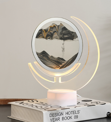 Moon Shape LED Night Light - Sand Serenity Design