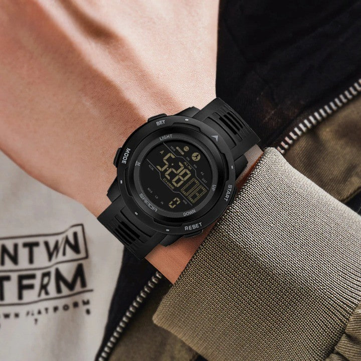 Waterproof Digital Military Pedometer Watch