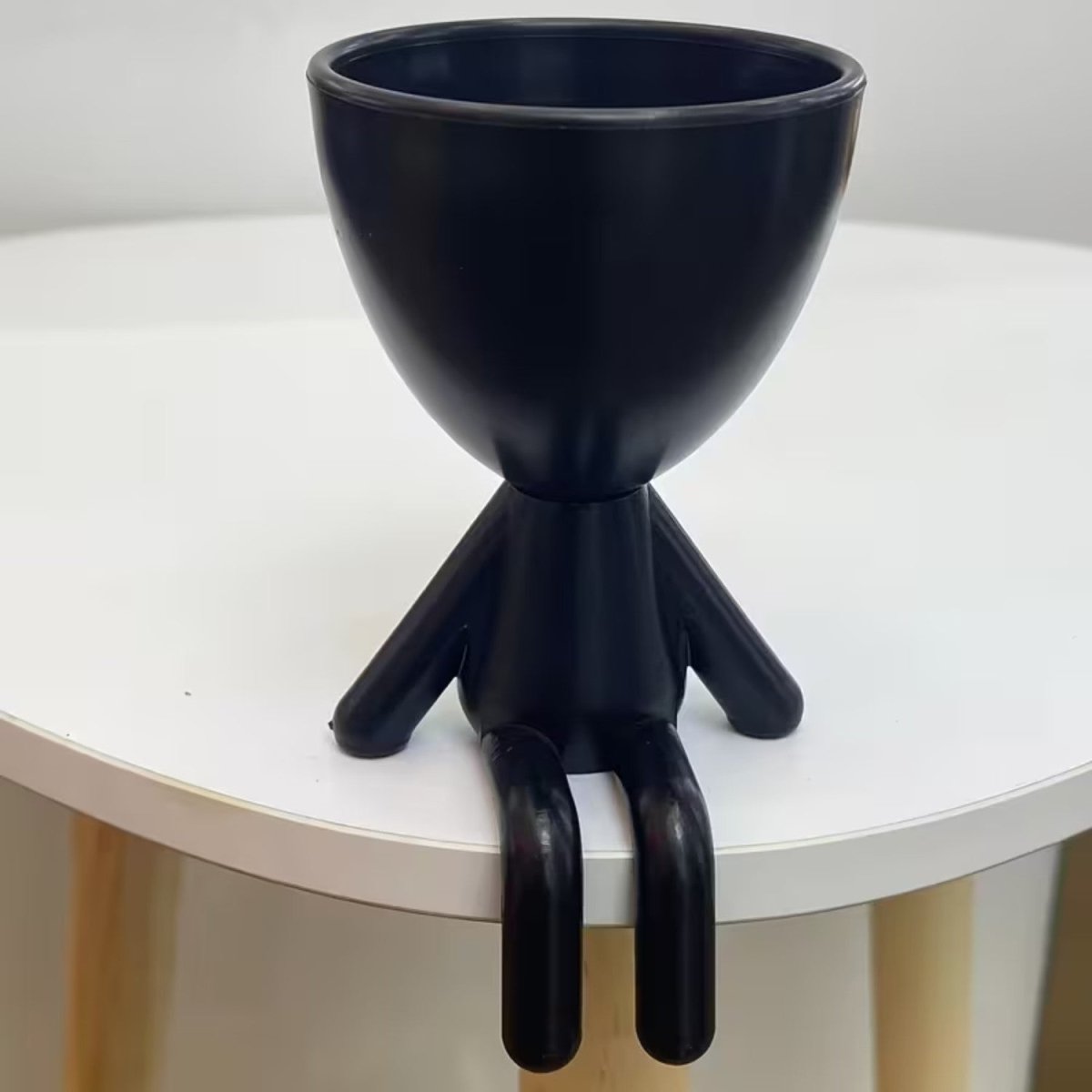 Whimsical Resin Figure Plant Pot for Small Plants