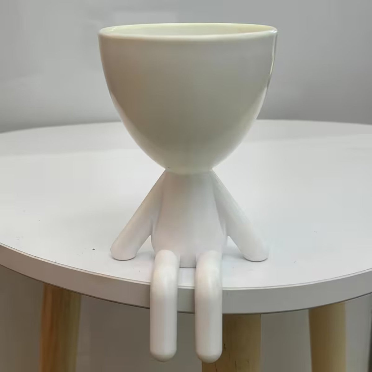Whimsical Resin Figure Plant Pot for Small Plants