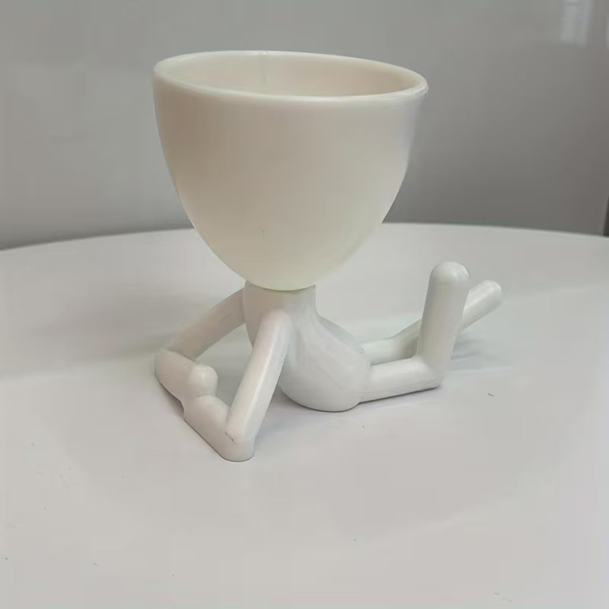 Whimsical Resin Figure Plant Pot for Small Plants