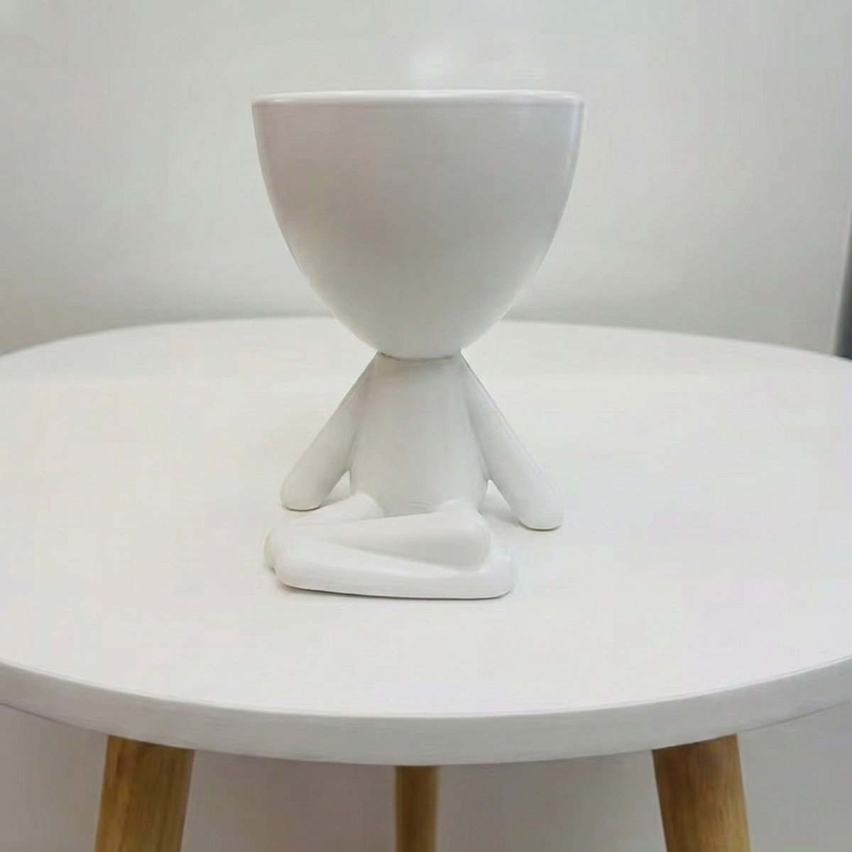 Whimsical Resin Figure Plant Pot for Small Plants