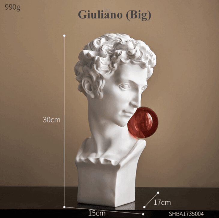 Resin Greek Abstract Sculpture for Modern Decor