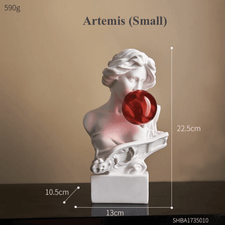 Resin Greek Abstract Sculpture for Modern Decor