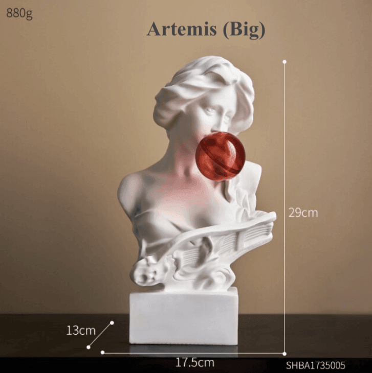 Resin Greek Abstract Sculpture for Modern Decor