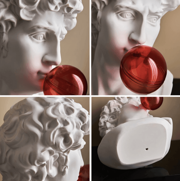 Resin Greek Abstract Sculpture for Modern Decor