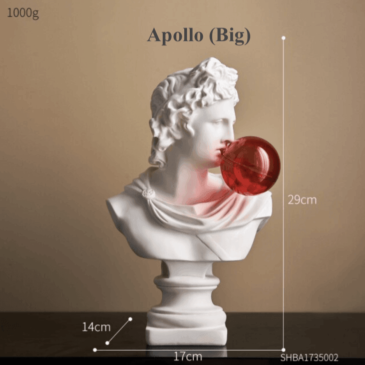 Resin Greek Abstract Sculpture for Modern Decor