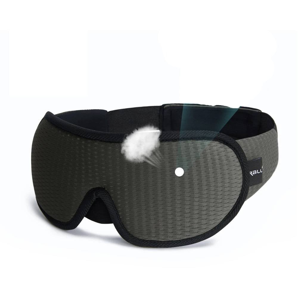 Ergonomic 3D Sleep Mask with Memory Foam and Pressure-Free Fit