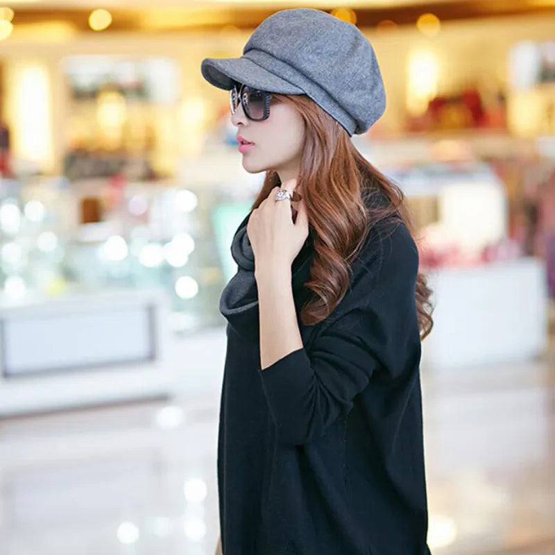 Cotton Retro Balloon Hat for Winter Warmth
