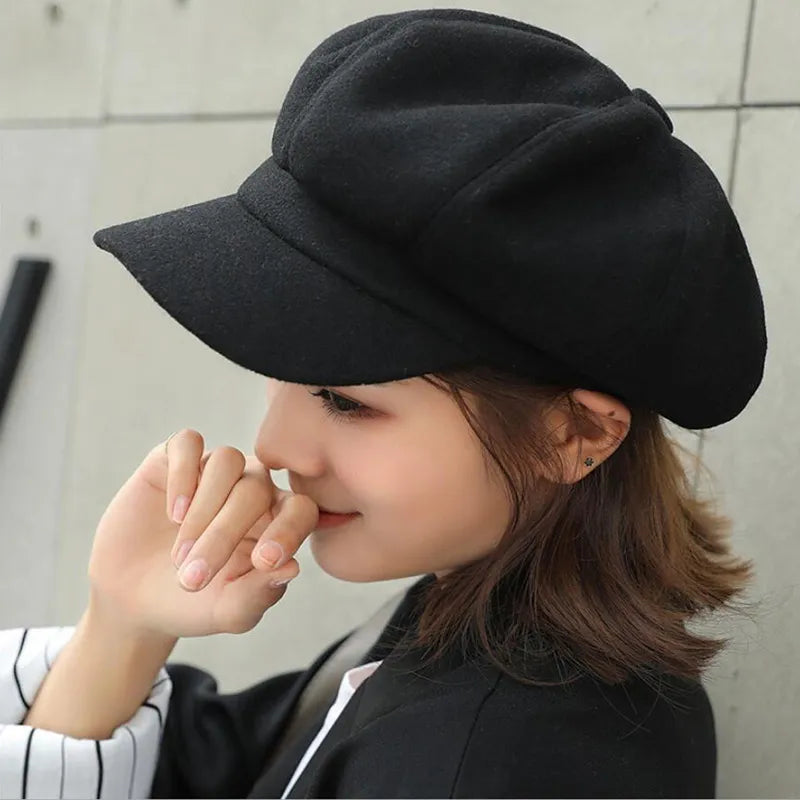 Cotton Retro Balloon Hat for Winter Warmth