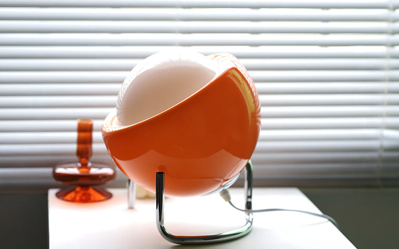 Retro Glass Table Lamp with LED Lighting - Scandinavian Design