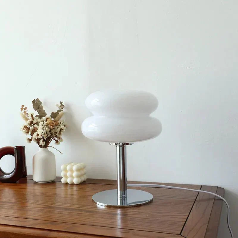 Dimmable Retro Macaron Glass Table Lamp