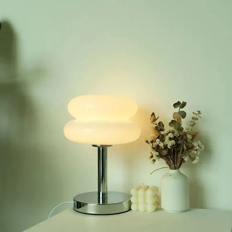 Dimmable Retro Macaron Glass Table Lamp