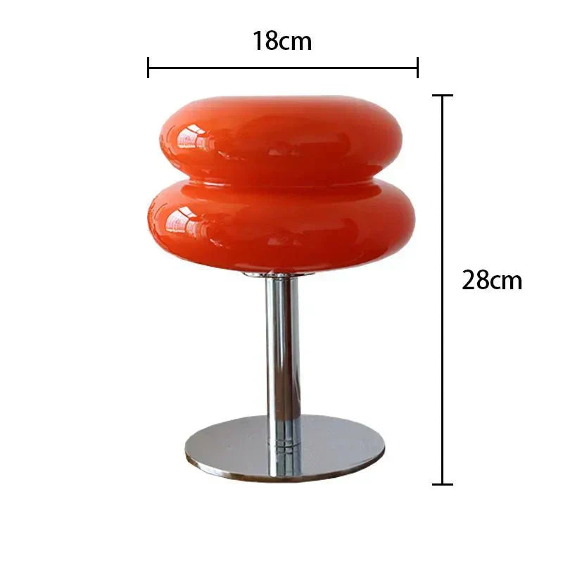 Dimmable Retro Macaron Glass Table Lamp
