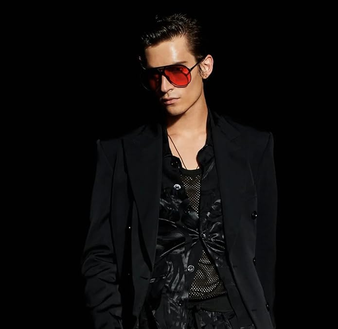 Retro Oversized Square Aviator Sunglasses with UV400 Protection