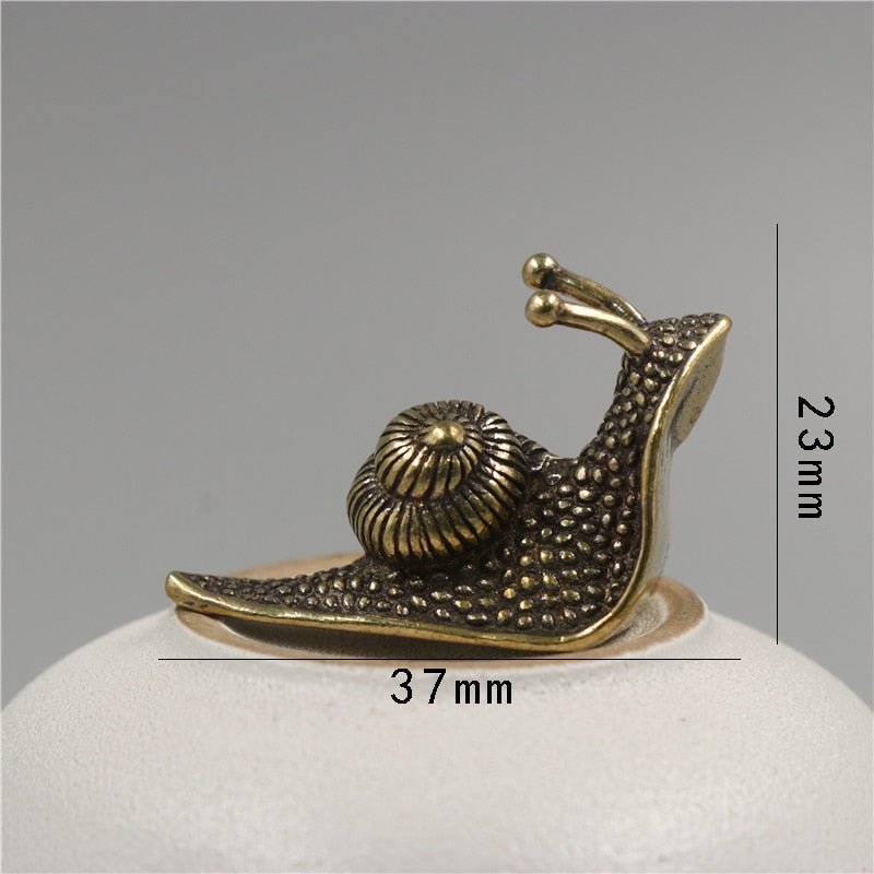 Vintage Copper Mini Snail Desk Ornament