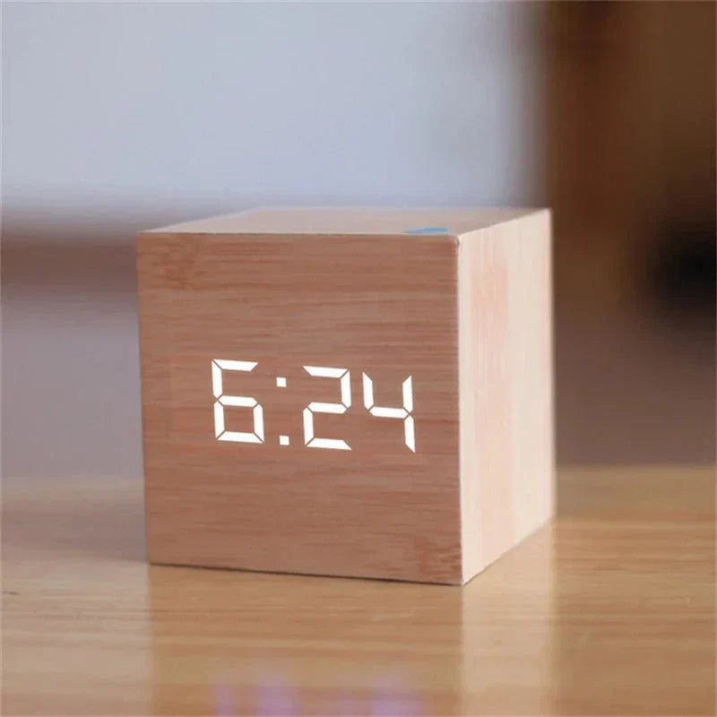 Retro Digital LED Alarm Clock with Snooze Feature
