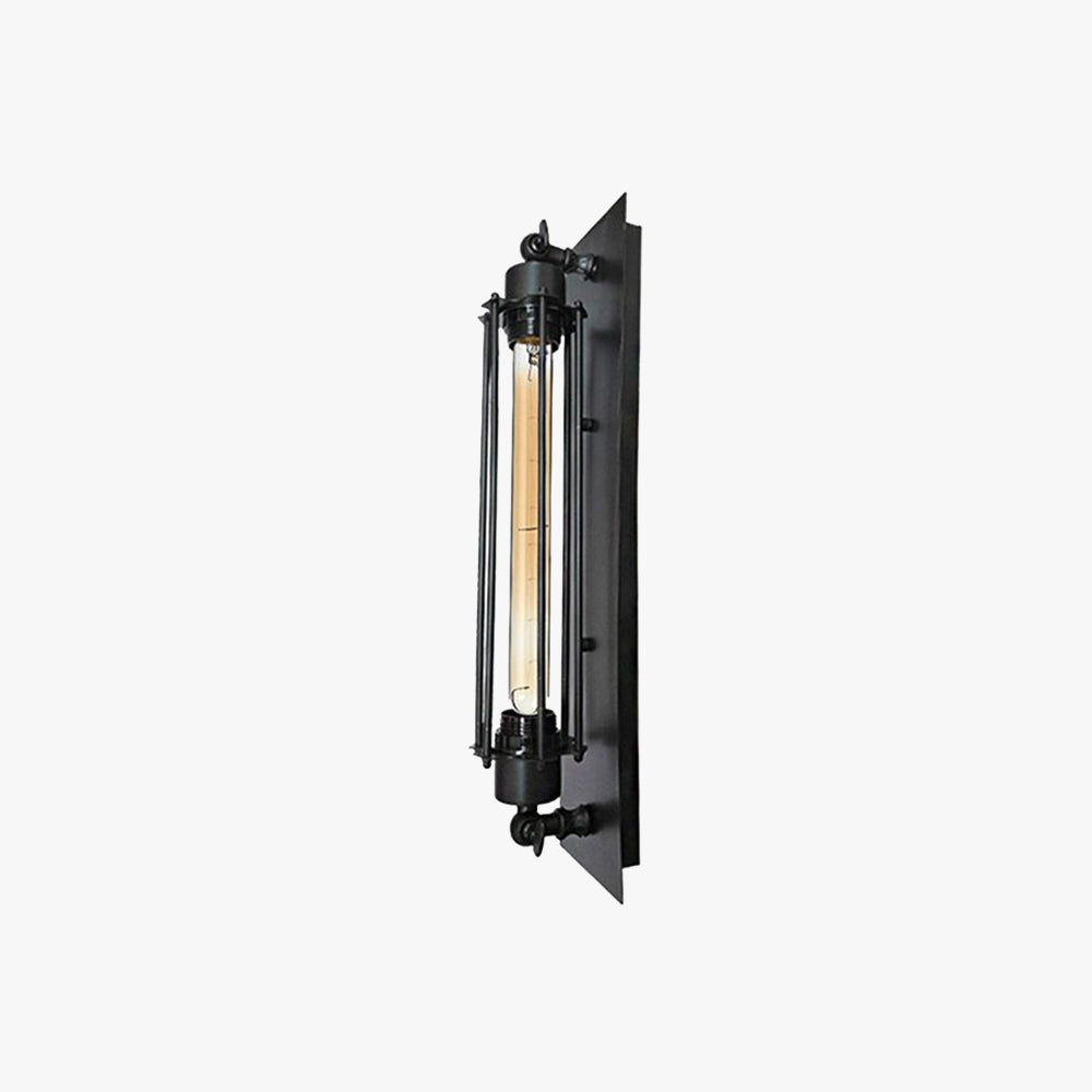 Vintage Vertical Wall Lamp with Adjustable Light