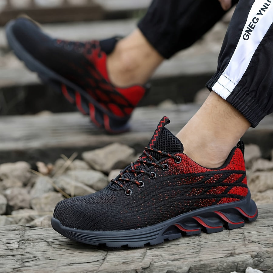 Slip-Resistant Steel Toe Work Shoes for All-Day Comfort