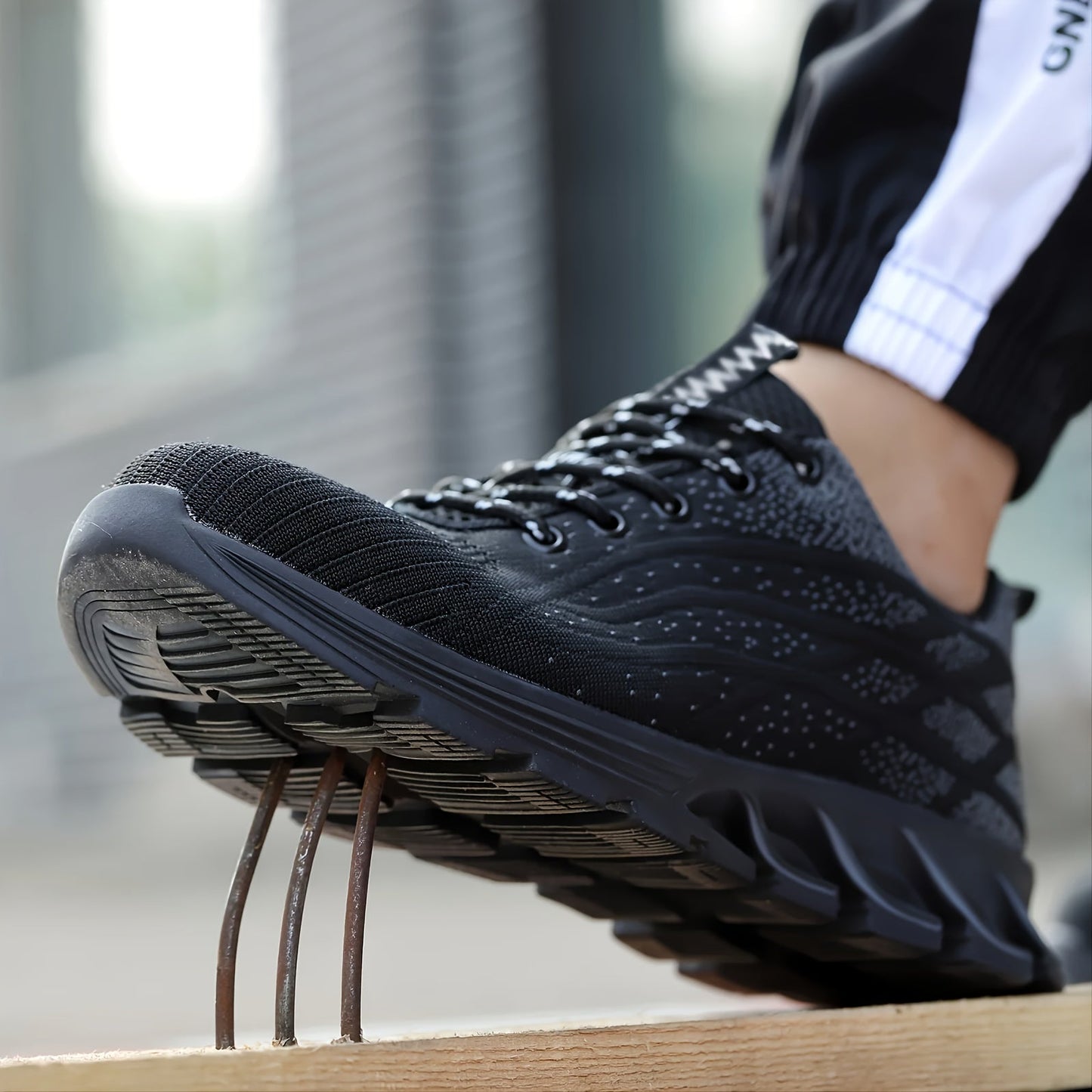 Slip-Resistant Steel Toe Work Shoes for All-Day Comfort