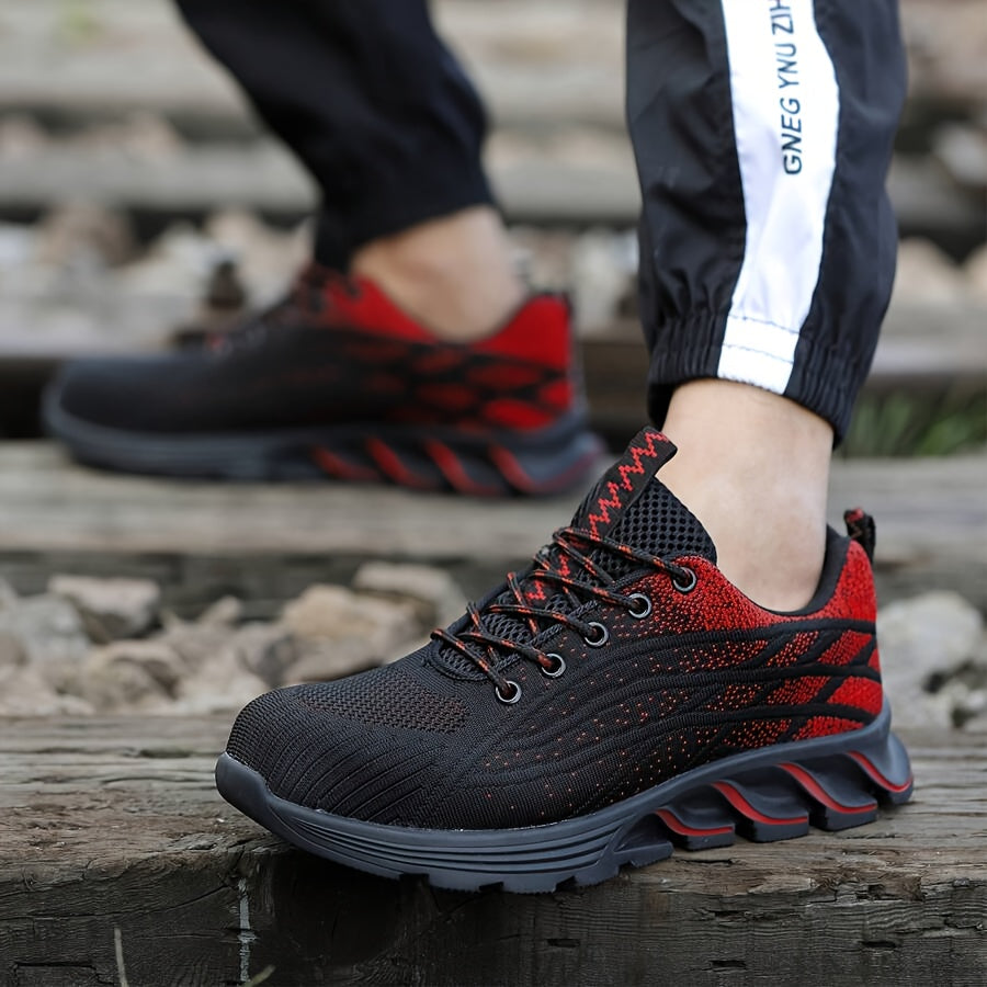 Slip-Resistant Steel Toe Work Shoes for All-Day Comfort