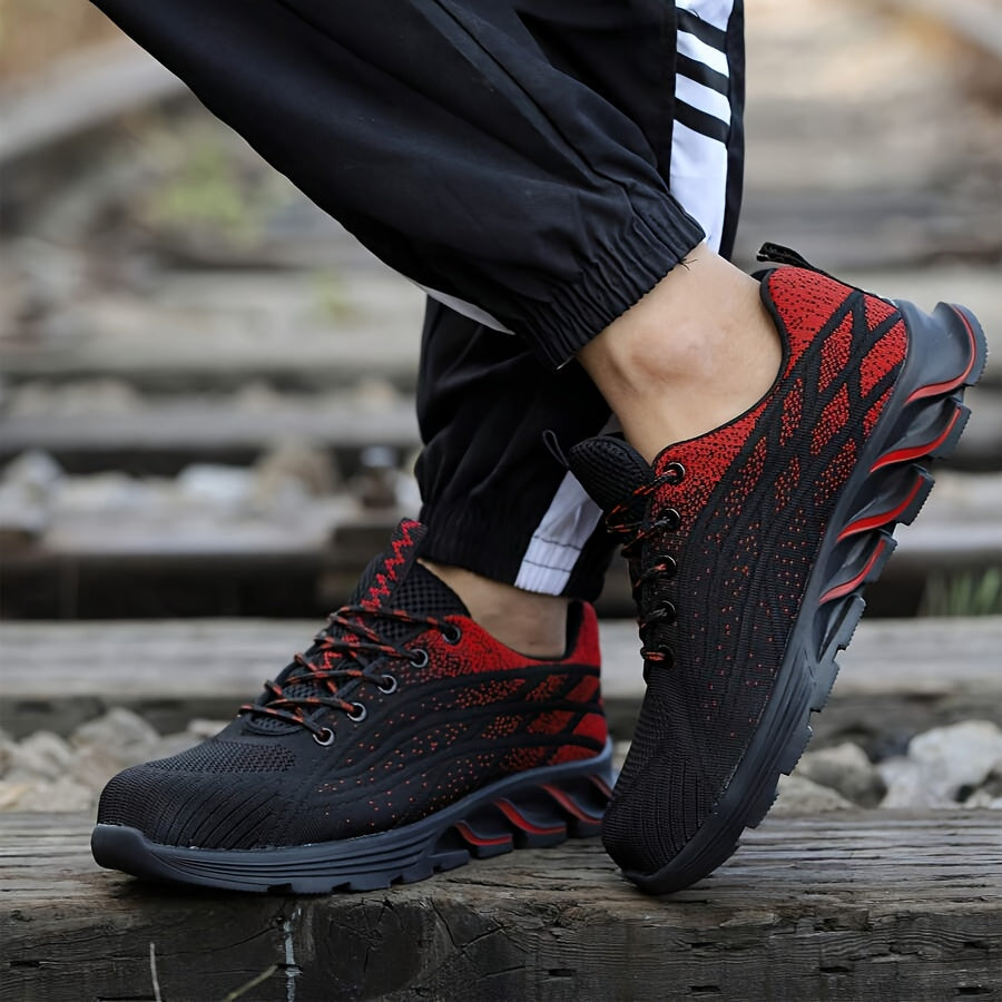 Slip-Resistant Steel Toe Work Shoes for All-Day Comfort