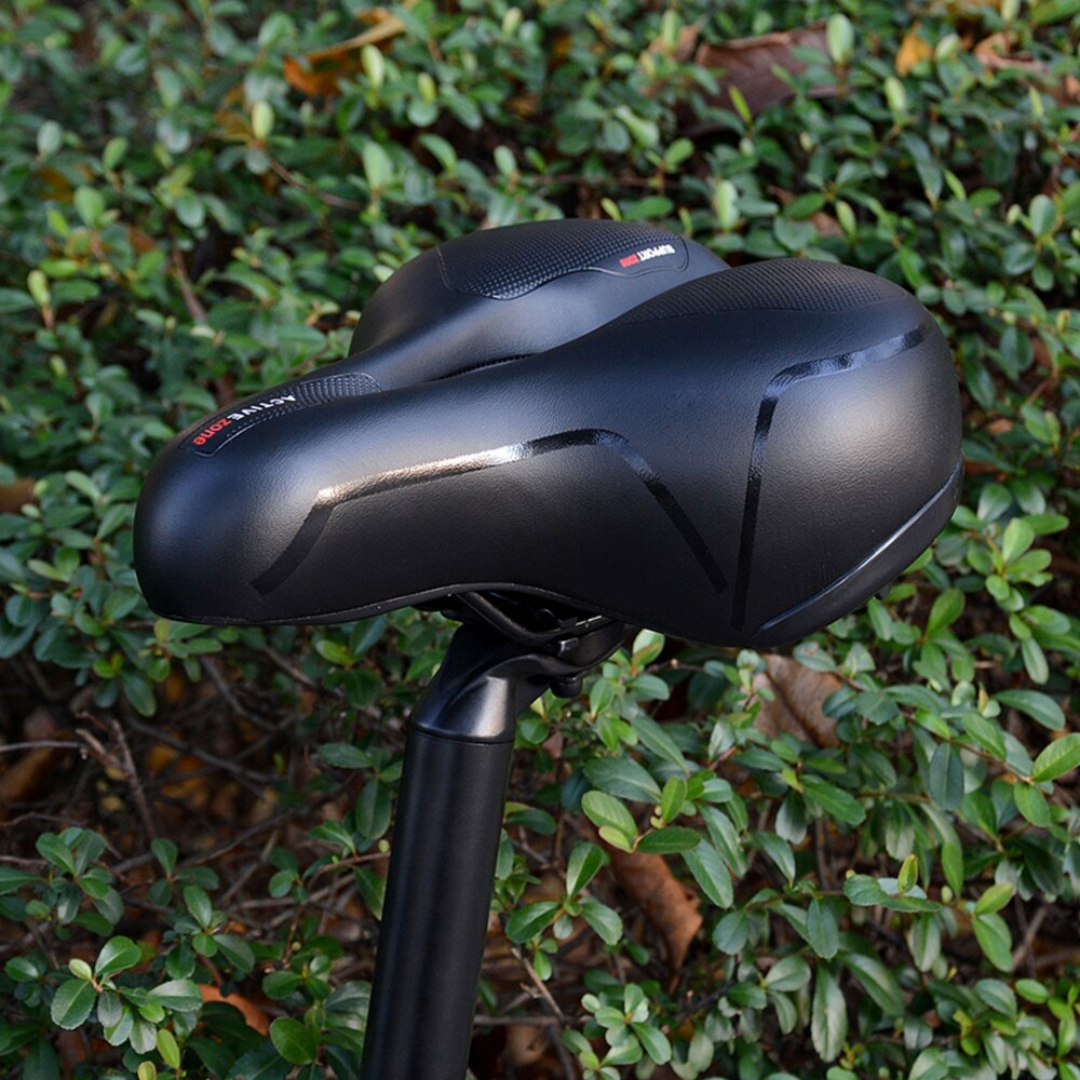 Ergonomic Memory Foam Bike Seat with Double Suspension