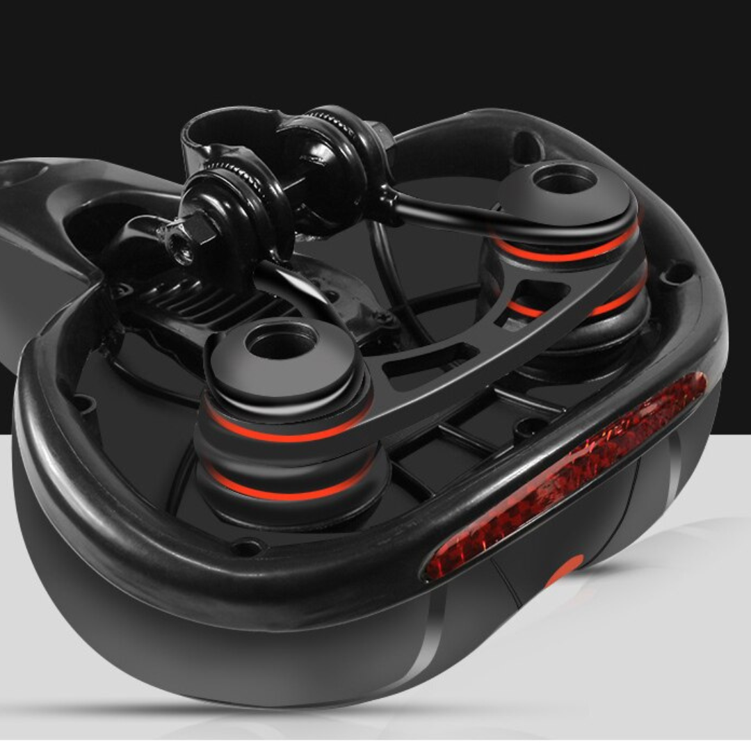 Ergonomic Memory Foam Bike Seat with Double Suspension