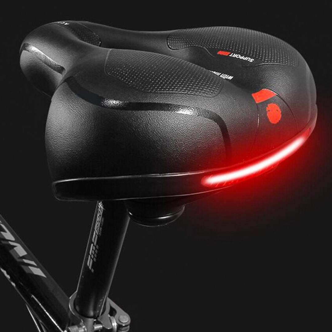 Ergonomic Memory Foam Bike Seat with Double Suspension
