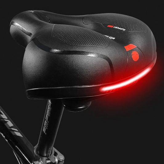 Ergonomic Memory Foam Bike Seat with Double Suspension