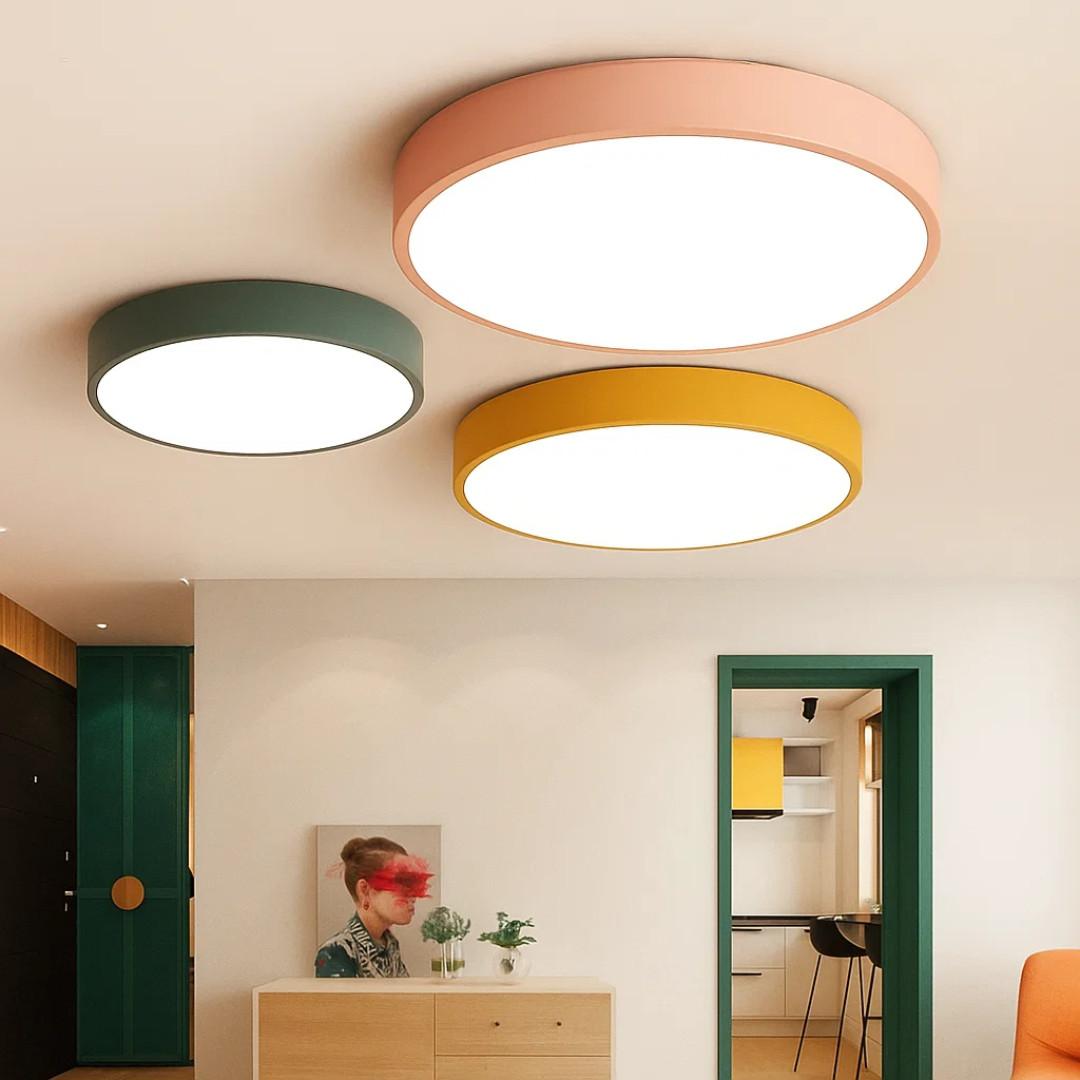 Ultra-Slim LED Ceiling Lamp for Soft, Glare-Free Lighting