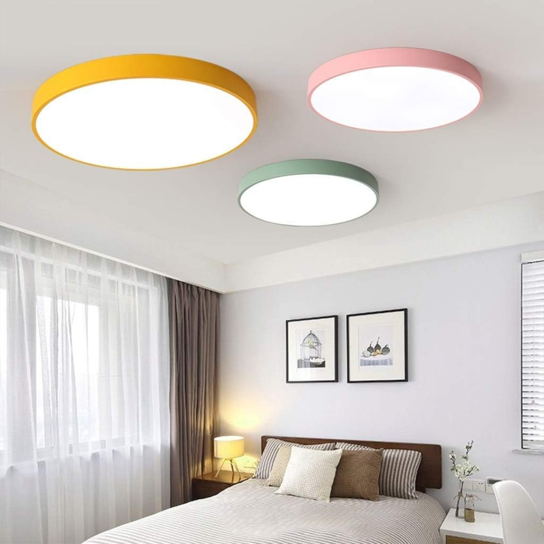 Ultra-Slim LED Ceiling Lamp for Soft, Glare-Free Lighting
