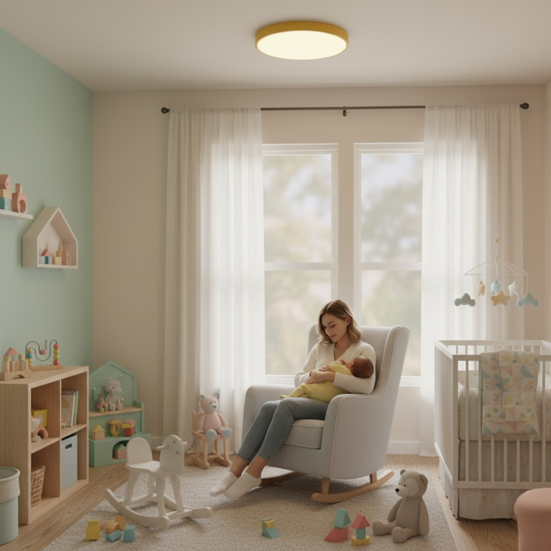 Ultra-Slim LED Ceiling Lamp for Soft, Glare-Free Lighting