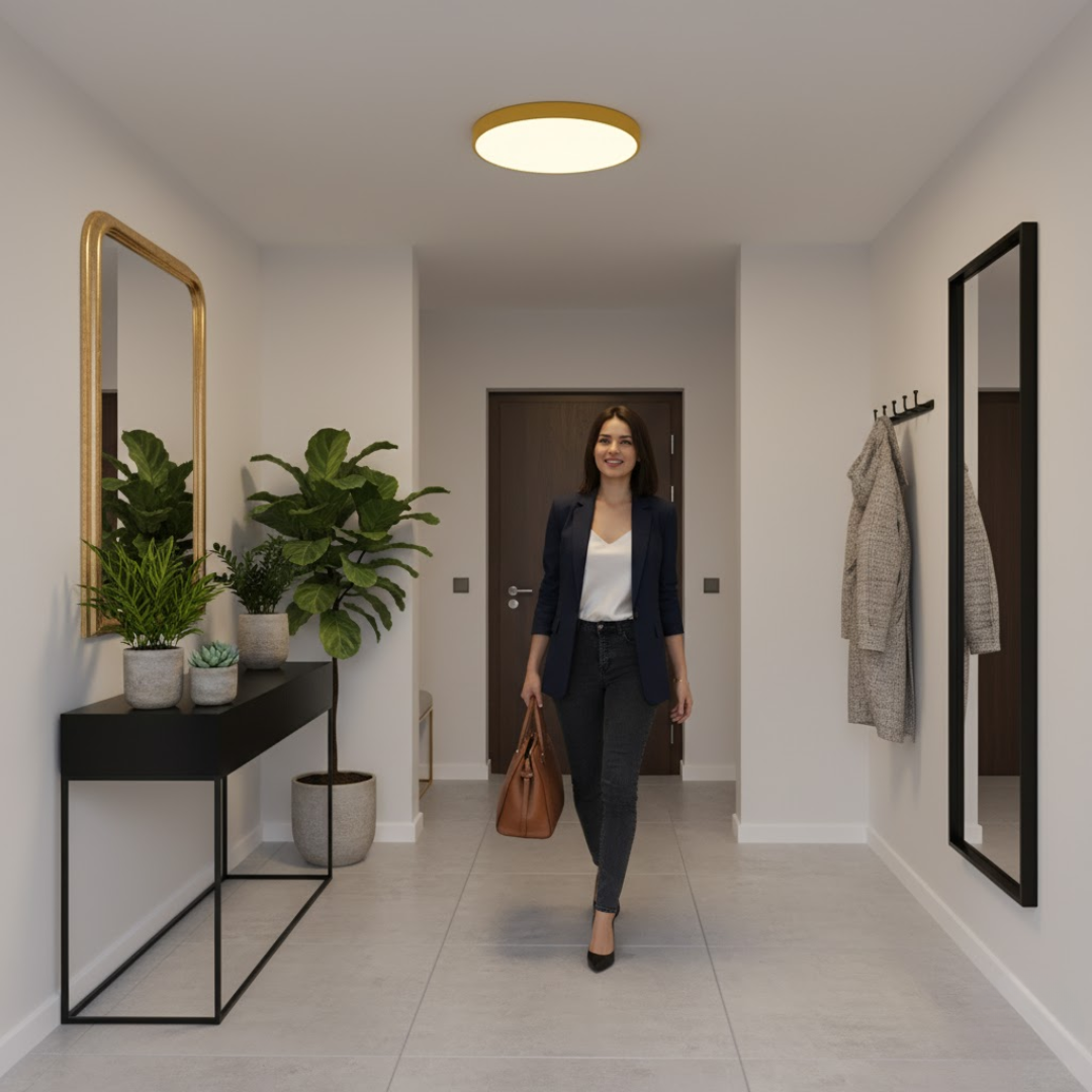 Ultra-Slim LED Ceiling Lamp for Soft, Glare-Free Lighting