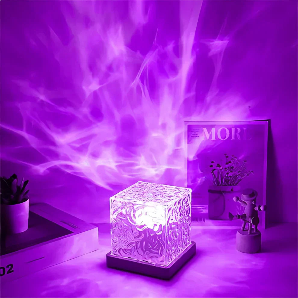 Dynamic Water Wave Projector Night Light with Remote Control
