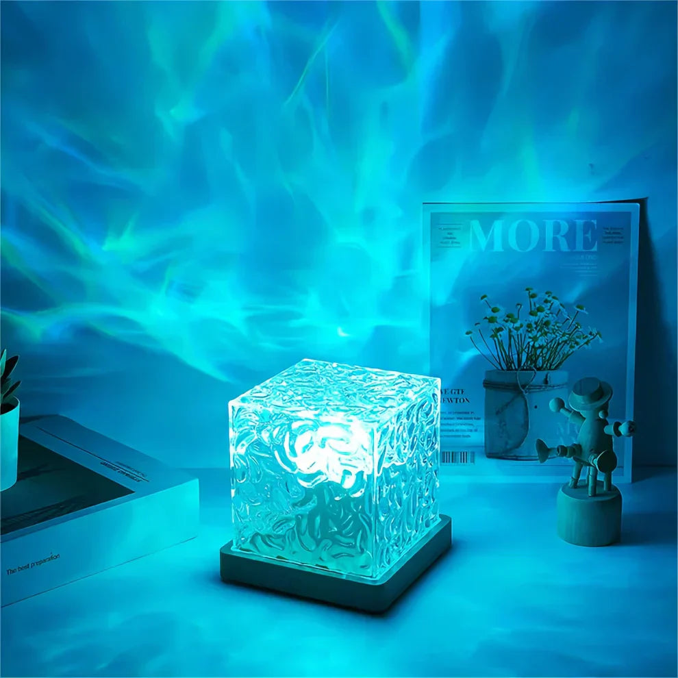 Dynamic Water Wave Projector Night Light with Remote Control