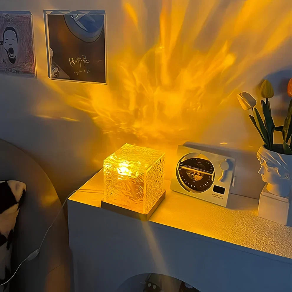 Dynamic Water Wave Projector Night Light with Remote Control
